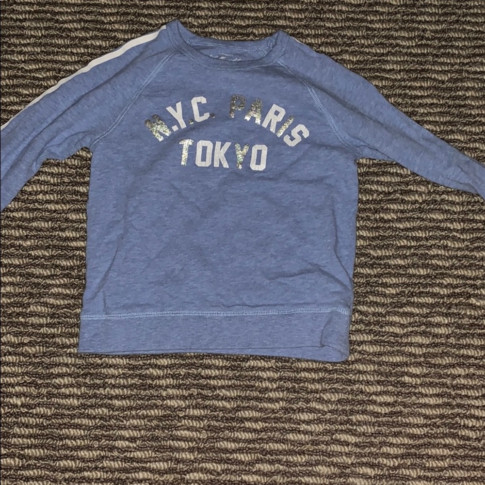 Girls crewcuts blue sweater